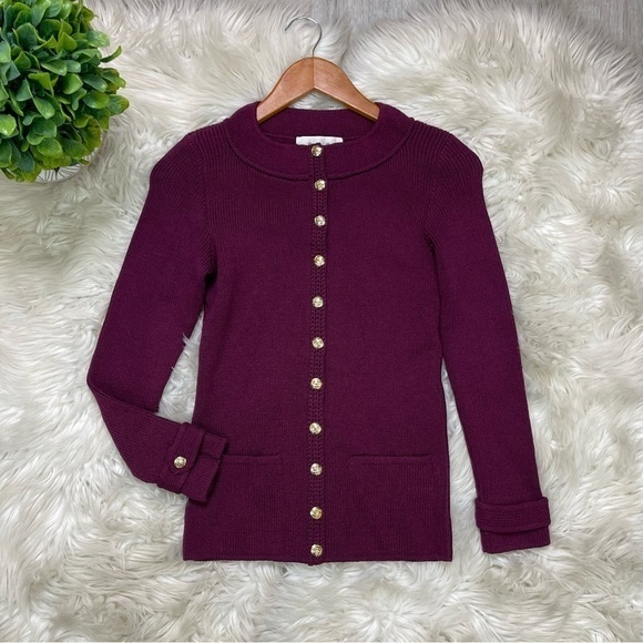 St.‎ John for Lillie Rubin Blazer Jacket Button Up Cardigan - Picture 1 of 6